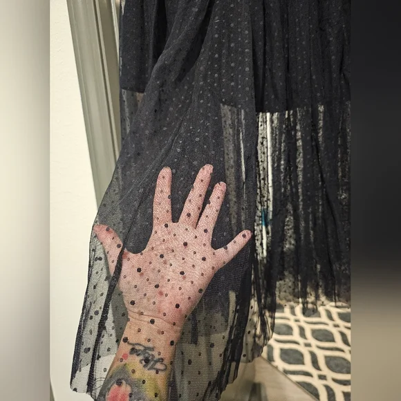 Free People Black Sheer Maxi Skirt - Picture 2 of 5